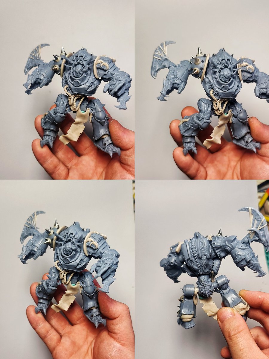 1927822LE's tweet image. 两款战锤题材的新作品 正在修件中