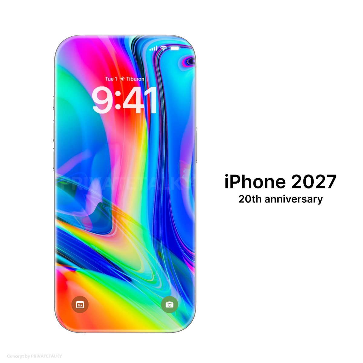 privatetalky's tweet photo. 20th anniversary iPhone, aka iPhone ‘XX’ rumored to feature an all-glass, quad-curved, true borderless design.

Are you excited? https://t.co/GwqZhdn9DO
