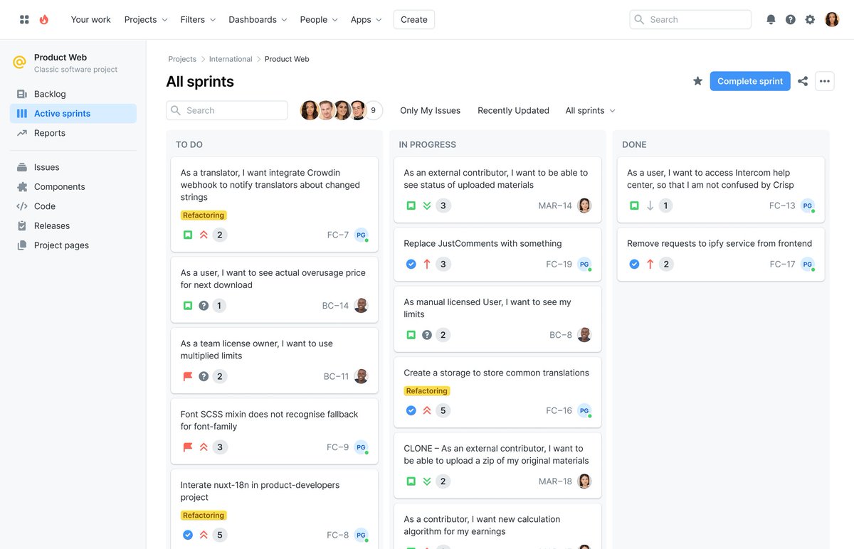 daDesigner_girl's tweet photo. This sprint Dashboard design is a great example of functional UI that puts users first, intuitive categorization, smart use of space, and clear visual hierarchy.
Productivity starts with great design right?.
What do you think it's missing here?
#UIUX #DesignInspiration #UXReview" https://t.co/3u73DcLzyr