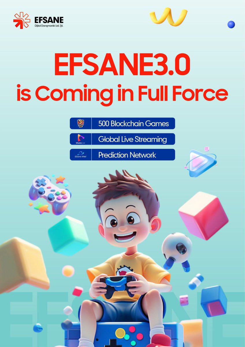 🎉 EFSANE 3.0 Is Coming Soon – Unlock a New Crypto Experience! 1️⃣ 500+  Popular Blockchain Games Coming Soon, play and easily win Gems and USDT!  2️⃣ Global Real-Time Live Streaming, connect