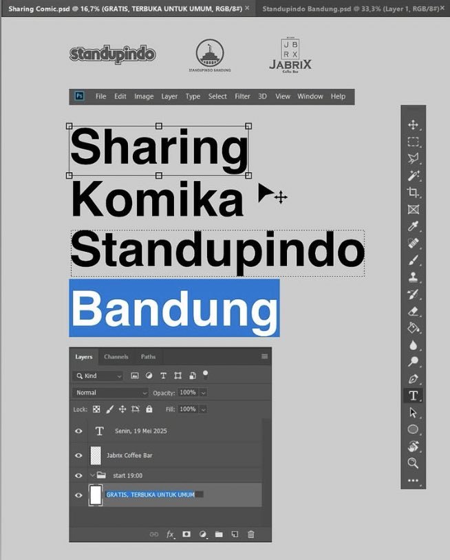 #sharingstandupbandung dimana kamu bisa belajar lebih dalam soal stand up comedy mulai dari basic penulisan sampai dengan ngomongin karir ✨

Buat yang tertarik, langsung join aja ke @jabrixcoffee jam 19.00, sharing gratis tapi wajib jajan yahh. Sampai bertemu daks! 💙💙