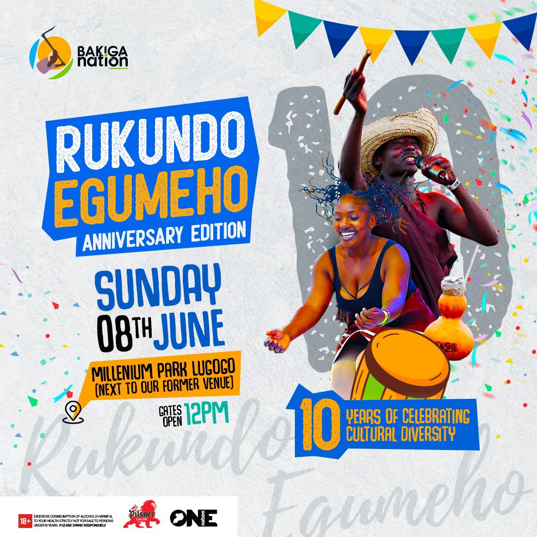BakigaNation's tweet photo. Unveiling our NEW VENUE •
Millenium Park Lugogo
(next to our former venue).

Are you ready for the Anniversary Celebration! 

#8thJune
#BakigaNationAt10
#RukundoEgumeho https://t.co/hbNmS4bYEy