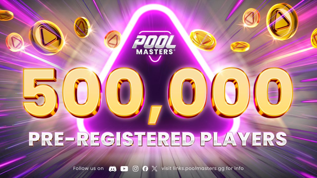 500,000 regs and the countdown has begun. The cues are chalk’ed and the dragons are circling. One week to go!