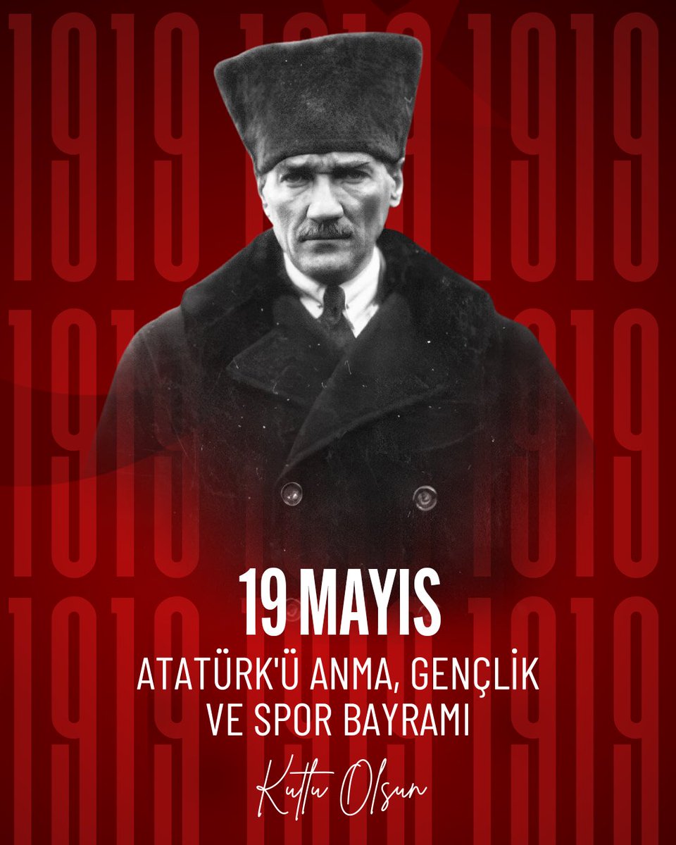 Bugün, tarihe yön veren bir adımın ve birlikte yazılan bir mücadelenin yıl dönümü.

Başta Gazi Mustafa Kemal Atatürk olmak üzere, tüm kahramanlarımızı rahmet ve saygıyla anıyorum.

19 Mayıs Atatürk’ü Anma, Gençlik ve Spor Bayramı kutlu olsun.