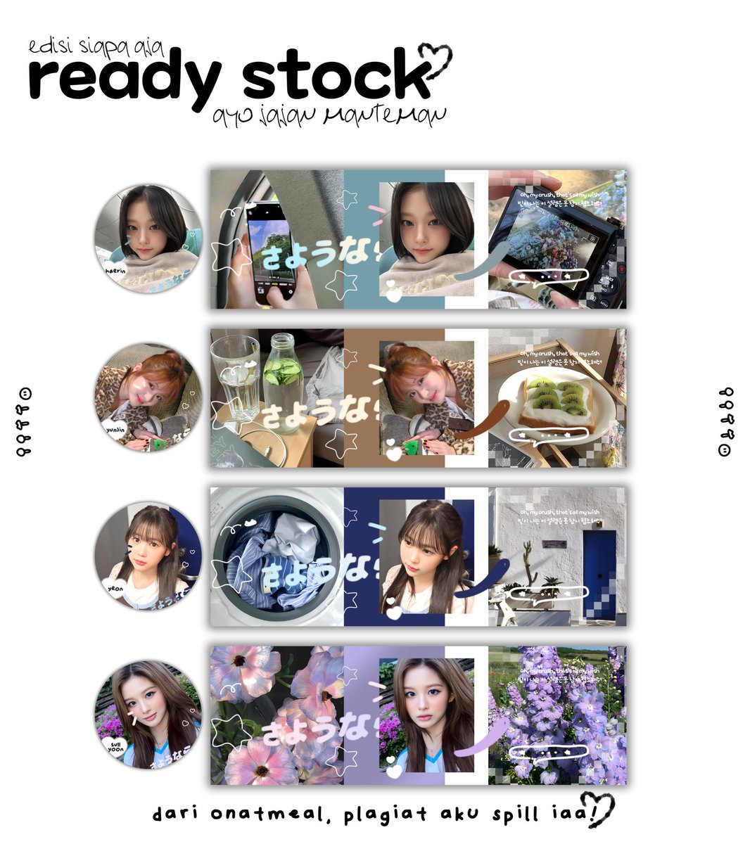 onatmeal's tweet photo. retweet are appreciated!!!!

hayie semuanyaaaa, kembali bersama onatmeal membawa 25 rs alias ready stock layout dari katalog baru ak dan bisa di jemput jam 19.30 malam ini, yeaayy! simak info war dibawah ini <3

#zonauang https://t.co/gad5zBAuOi