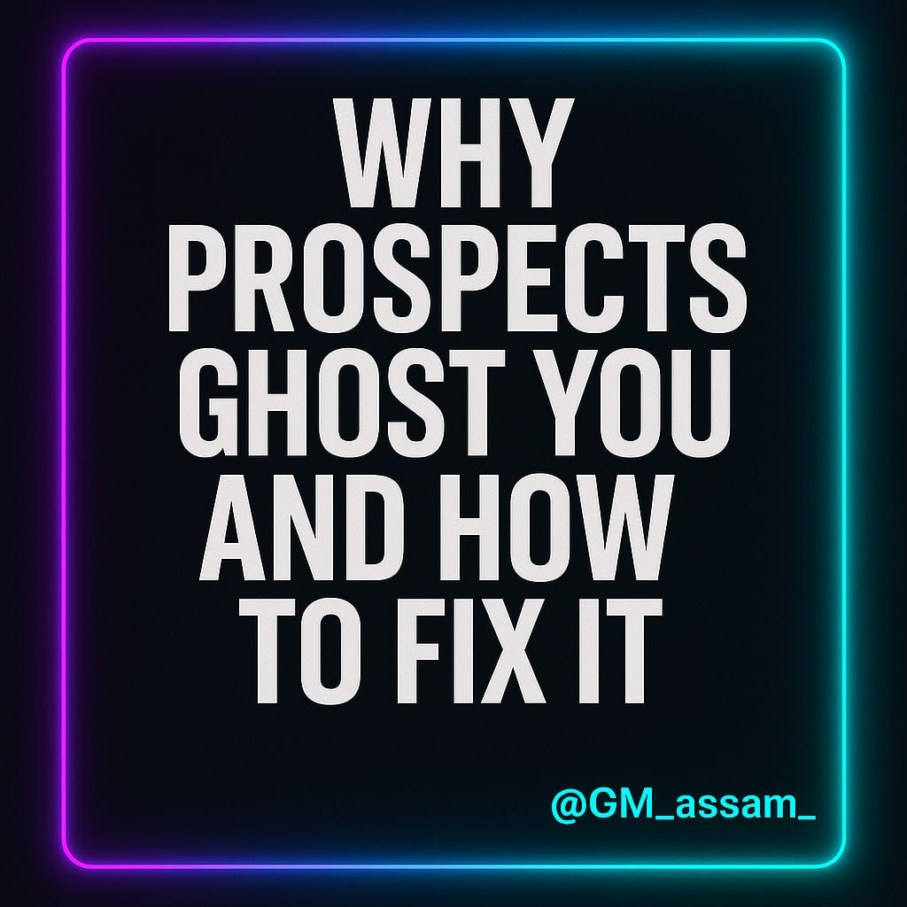 assam_gm's tweet photo. Gm CT 

Lemme tell you why Prospects Ghost You (And How to Fix It for Good)

Your potential client didn’t just disappear.

They silently rejected you.

Sadly, You probably made it easy for them to do that.

#CTNG #Web3Community #Crypto https://t.co/U1DBS4LEa1