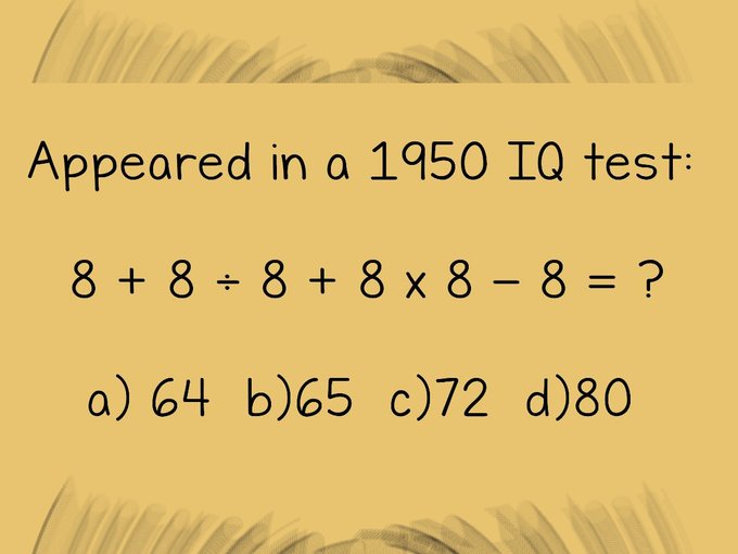 thedudejnr's tweet photo. You think say you smart, okay what's the answer? https://t.co/RxElebXaGC
