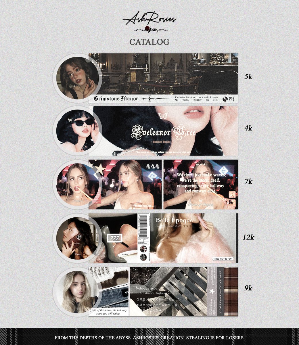 📰 : A repost would be appreciated. 

Our rosarium’s rusted gate has creaked open, revealing the path for you. All layout catalogs are available upon request. Read the T&amp;Cs before ordering. We will take as many slots as needed. Check our pinned post for details! 🌹 #zonauang