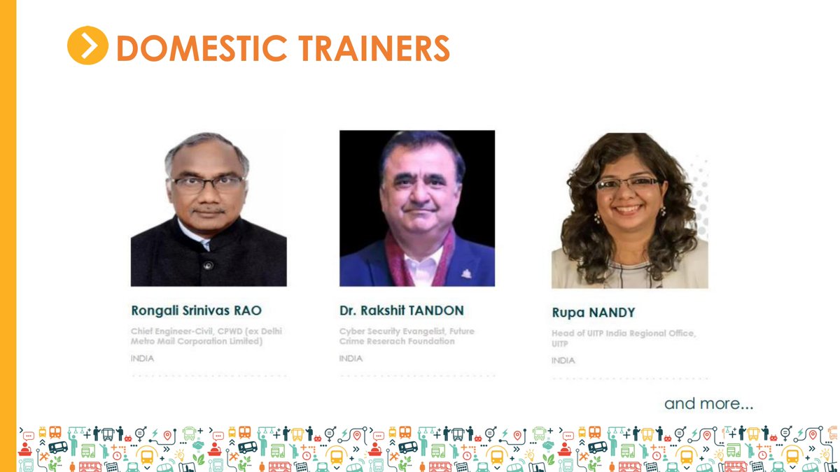 UITP India (@indiauitp) on Twitter photo ЁЯУвThe wait is over!
We are thrilled to announce the commencement of the much-anticipated Training on 'Advanced Metro Operations and Maintenance' organised by UITP India and hosted by Delhi Metro Rail Corporation Ltd.
Meet our trainers
<a href="/OfficialDMRC/">Delhi Metro Rail Corporation</a> <a href="/wienerlinien/">Wiener Linien</a> <a href="/TMB_Barcelona/">TMB</a> ЁЯУвThe wait is over!
We are thrilled to announce the commencement of the much-anticipated Training on 'Advanced Metro Operations and Maintenance' organised by UITP India and hosted by Delhi Metro Rail Corporation Ltd.
Meet our trainers
<a href="/OfficialDMRC/">Delhi Metro Rail Corporation</a> <a href="/wienerlinien/">Wiener Linien</a> <a href="/TMB_Barcelona/">TMB</a>