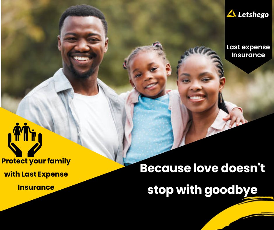 Protect Your family’s future with a last Expense Cover.
Our Family Protection - Last Expense Cover ensures your family has the financial support they need during difficult times.
Click here: letshegokenya.formstack.com/forms/insure to get in touch.
#lastexpense #FuneralCover #insureke #insurance