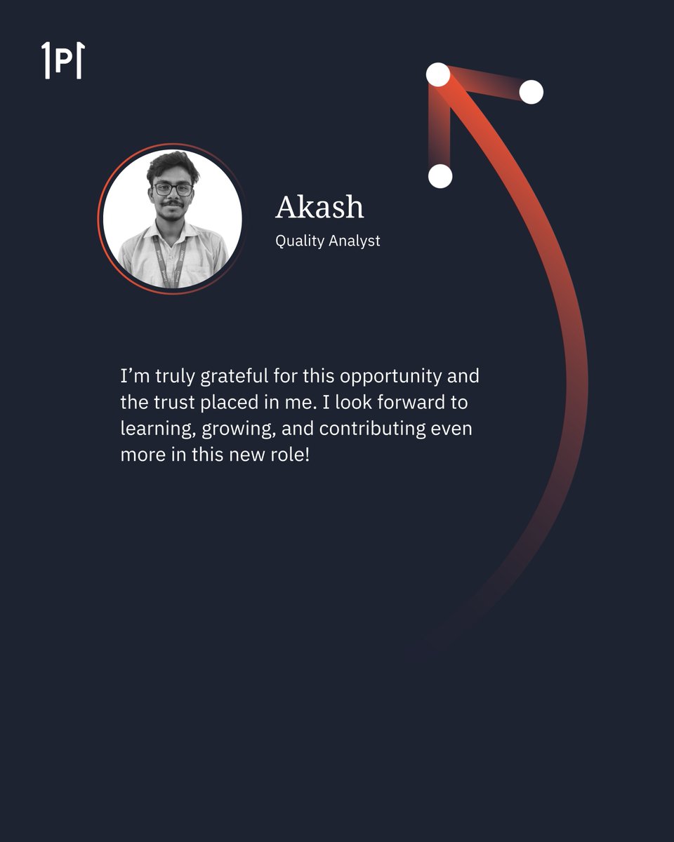 #MondayMotivation

Congratulations, Akash!

From dedication to elevation — your journey is an inspiration. Here's to new beginnings as a Quality Analyst at our Bangalore site!

#PromotionCelebration #1Point1Talent #CareerGrowth #BangaloreTeam