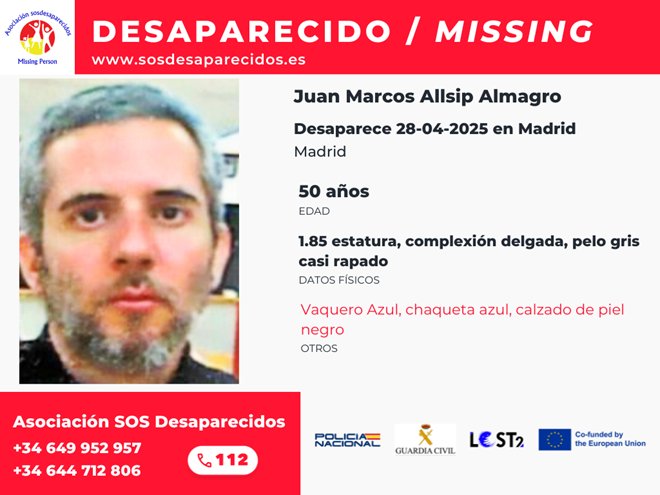📢 Activamos la Red de cajeros automáticos de Euronet ATMs Cajeros España, para difundir la alerta de Juan Marcos, desaparecido en #Madrid 

#Desaparecido #sosdesaparecidos  #EuronetATMsEU facebook.com/EuronetATMsES/
