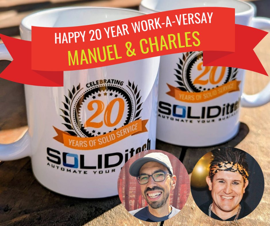 soliditech's tweet image. 20 years. Two founders. One platform we’re proud to be part of.

Charles &amp;amp; Manuel - thank you for building with purpose, leading with heart, and making it all feel possible. ☕🎉

#20YearsStrong #SOLIDitech #Founders #Leadership
