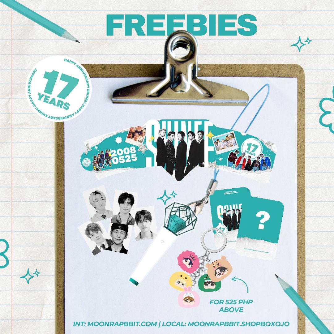SincerlyShawols's tweet photo. [RT] 💎 Anniversary Merch by @moonrapbbit 

Celebrate 17 years with exclusive, limited edition merch for Shawols!

Pre-order opens May 25, 2025 | 11 PM 💎

🌐 https://t.co/yqh5LZTzwr
🇵🇭 https://t.co/WeMIvsVw3a

#SHINeeAlwaysAnd5ever #moonrapbbit #SHINee17thAnniversary https://t.co/tMbwsiNx68