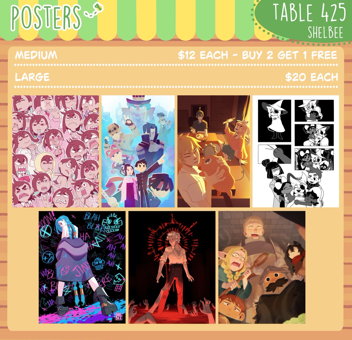 I will be sharing a table with <a href="/dewymelo/">🍈Dewy🍹</a> at Anime North next weekend! Feel free to pop by and say hello if you're going to be there!

#animenorth #table #merch #charms #prints