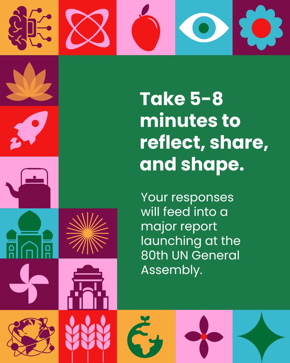📣 Young Indians! What do you think about AI, climate, cities &amp; our global future?

Take the #OurFutureIndia youth survey (just 5 mins!) and shape the vision for India’s next chapter.

🔗 emea.focusvision.com/survey/selfser…

 #YouthVoices #India2040 #FutureAgenda