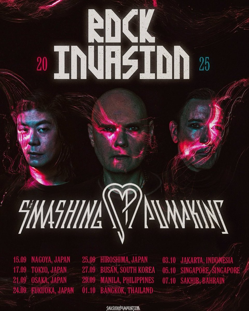 XtremeMerch's tweet image. The Smashing Pumpkins akan tampil di Jakarta tanggal 3 Oktober 2025.