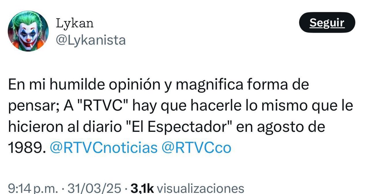 HOLLMANMORRIS's tweet photo. ATENCIÓN 

En las últimas horas la periodista del sistema nacional de medios públicos @RTVCco , @sandra_chindoy recibió amenazas de muerte. 

@sandra_chindoy es nuestra periodista que cubre el territorio. Joven indígena del pueblo Kansa del Putumayo
con 29 años. Es licenciada en Ciencias Sociales de la universidad Distrital y es especialista en Gestión Pública de la ESAP.

Desde sus 20 años he visto su crecimiento tanto profesional y humano que hoy día la convierten en una de las periodistas más destacadas y queridas por el pueblo colombiano y por el Sistema de medios públicos. @RTVCco 

Rechazo y lamento contundentemente esta situación por la que atraviesa la compañera @sandra_chindoy ya que el acoso, hostigamiento, racismo y amenazas contra ella son permanentes.

La incursión en la pantalla pública de la TV colombiana de una joven mujer indígena como reportera y presentadora es histórica y además el echo que su cubrimiento sea con un enfoque “desde el territorio” es otro concepto del cubrimiento y la mirada de país. Sin embargo esta aparición histórica por ser la primera mujer indígena en este rol después de 70 años de TV pública es constantemente menospreciada e invisibilizada por ese mezquino relato de que @RTVCco es una “máquina de propaganda y de manipulación” en ese relato tan pobre y falto de rigor queda ahogado el trabajo y la apuesta que hacemos con @sandra_chindoy y a su vez esos señalamientos constantes desde la gran prensa al sistema público se convierten en motores de todo tipo de ataques. 

Hace unas semanas advertí y denuncié el riesgo para @RTVCco que significaba el editorial del periódico @elespectador cuando señaló a @RTVCco de hacer “homenajes” a terroristas, señalamiento peligroso y falto del más elemental rigor periodístico porque a causa de ese tipo de sindicaciones llegan pueden llegar estos mensajes.

La matriz de odio desde círculos de la gran prensa ligada a poderes económicos y políticos contra @RTVCco está poniendo en peligro la vida de los trabajadores y trabajadoras especialmente periodistas del sistema público llevándolos además a la autocensura. 

Toda mi solidaridad para Sandra , se harán las denuncias correspondientes y llamaremos al debate público sobre la falta de garantías para nuestro ejercicio por parte de un sector de los grandes medios .