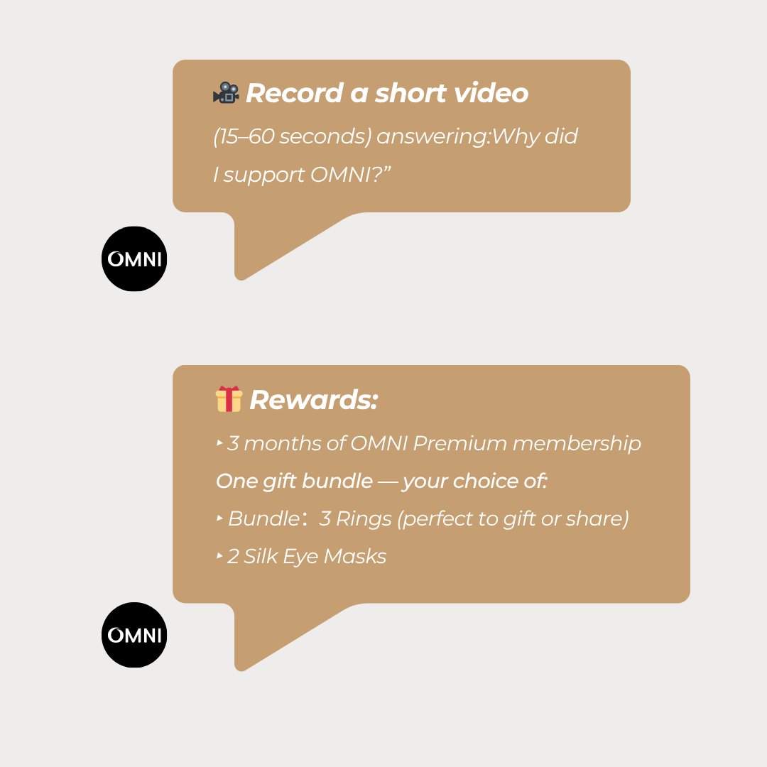 OmniHealthRing's tweet photo. Want to be one of our first voices on social media?
We’re creating a short video campaign featuring real stories from our earliest backers. Whether it’s sleep, stress, energy, or simply being seen — we want to hear your story. https://t.co/oTp7IFSTT4