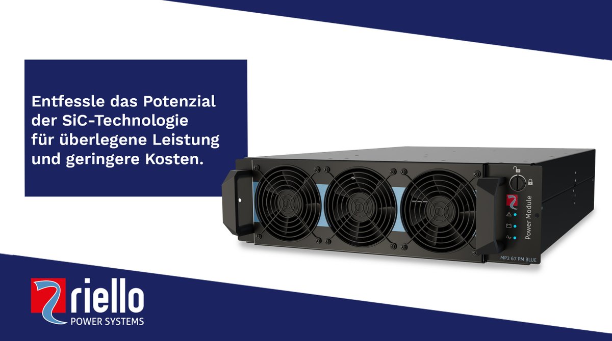 ⚙️ Zuverlässige und robuste Leistungsmodule
🌍 Höhere Effizienz, geringerer CO₂-Fußabdruck
🔋 Weniger Wärmeentwicklung, niedrigere Kühlkosten

SiC-Technologie – die Zukunft der unterbrechungsfreien Stromversorgung 

🔗riello-powersystems.de/products/1-usv…

#SiCTechnologie #Energie #USV