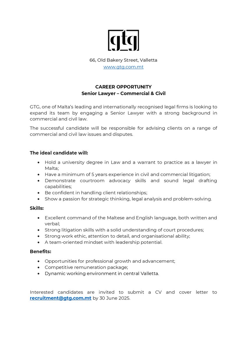 GTG_Legal's tweet photo. We’re currently looking to grow our team:
𝐒𝐞𝐧𝐢𝐨𝐫 𝐋𝐚𝐰𝐲𝐞𝐫 – 𝐂𝐨𝐦𝐦𝐞𝐫𝐜𝐢𝐚𝐥 &amp; 𝐂𝐢𝐯𝐢𝐥
𝐒𝐞𝐧𝐢𝐨𝐫 𝐋𝐚𝐰𝐲𝐞𝐫 – 𝐅𝐢𝐧𝐚𝐧𝐜𝐢𝐚𝐥 𝐒𝐞𝐫𝐯𝐢𝐜𝐞𝐬 &amp; 𝐅𝐢𝐧𝐭𝐞𝐜𝐡
https://t.co/7YiGfy9nq3
@igauci https://t.co/8ROWYV8i9N