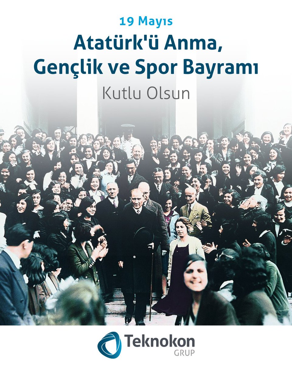 19 Mayıs Atatürk’ü Anma, Gençlik ve Spor Bayramınız Kutlu Olsun.
Atatürk'ün önderliğinde kazanılan bağımsızlık mücadelesinin ışığında, Teknokon Grup gençleri olarak ülkemizi çağdaş medeniyetler seviyesine yükseltmek için çalışmaya devam edeceğiz.