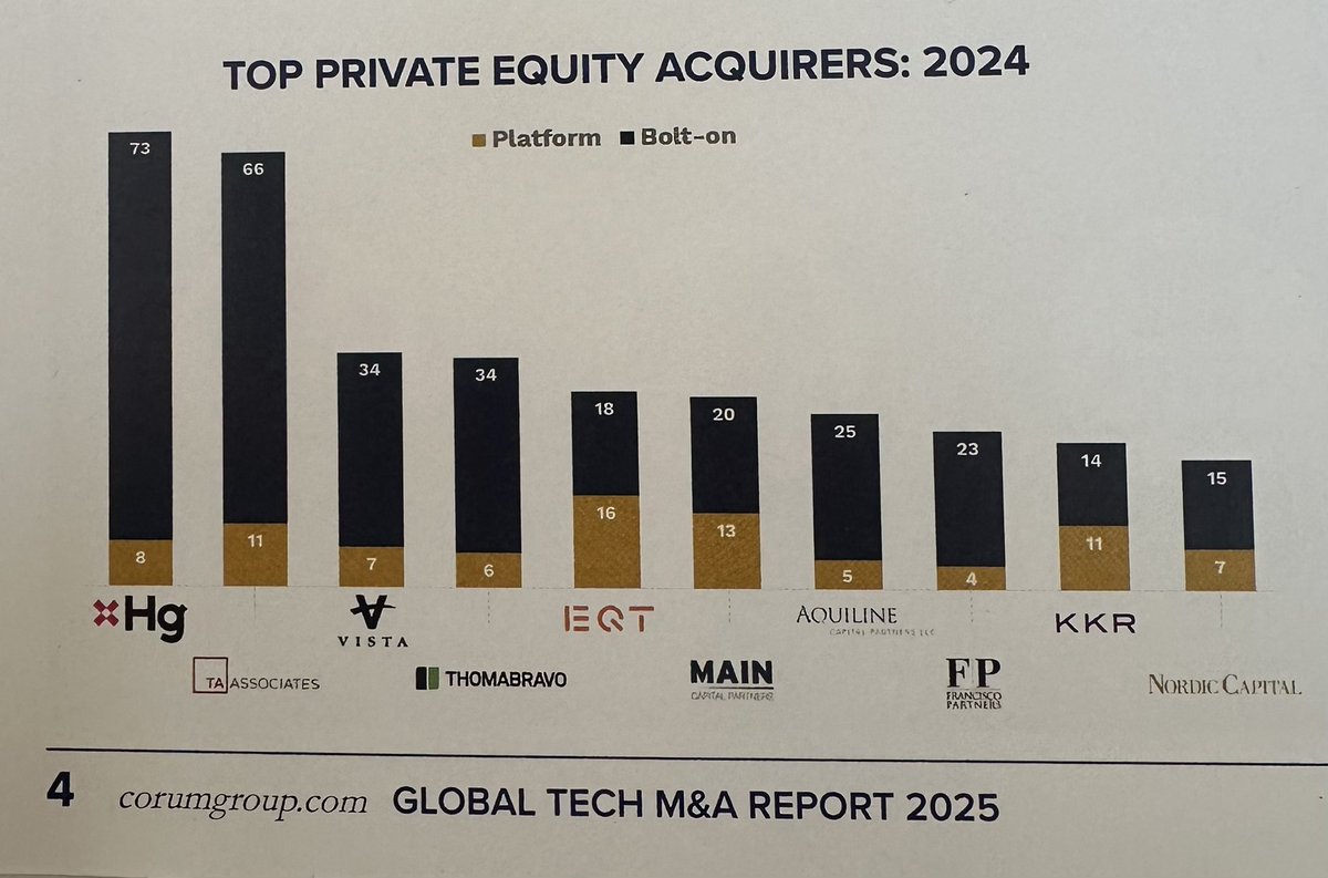 Top PE acquirers in 2024.