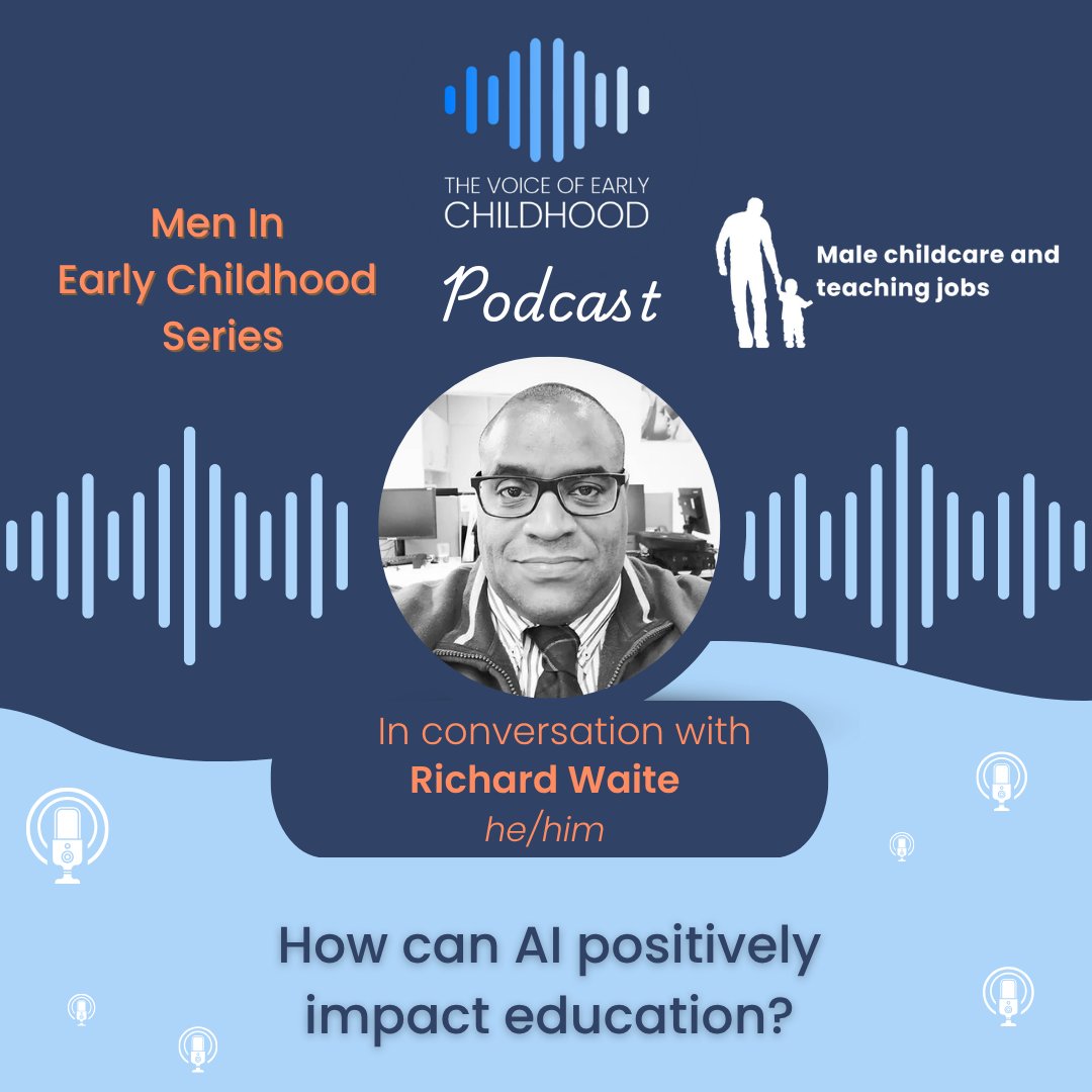 The Voice Of Early Childhood (@thevoiceofec) on Twitter photo Listen and read here ⬇️
l8r.it/RONM 
This episode is in partnership with Male Childcare and Teaching Jobs.
To find out more visit: l8r.it/q6N4
 
#Technology #DigitalAge #AI #ArtificialIntelligence #AIEducation #EarlyYears #EarlyChildhood #EYFS Listen and read here ⬇️
l8r.it/RONM 
This episode is in partnership with Male Childcare and Teaching Jobs.
To find out more visit: l8r.it/q6N4
 
#Technology #DigitalAge #AI #ArtificialIntelligence #AIEducation #EarlyYears #EarlyChildhood #EYFS