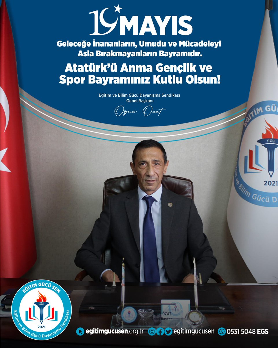 19 Mayıs, sadece bir tarih değil; özgürlüğe atılan ilk adımdır.

Atatürk’ün gençliğe duyduğu güven, bizim en büyük yol göstericimizdir.

Bugün bizler, aynı inançla yürüyen, aynı mücadeleye omuz veren yürekleriz.

Atatürk’ü Anma, Gençlik ve Spor Bayramımız kutlu olsun!

#19Mayıs