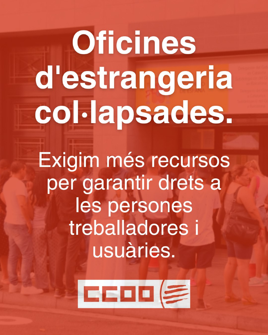 📣CONCENTRACIÓ 
Avui 19 de maig, 13.00 h
Delegació del Govern, Carrer Mallorca 278.