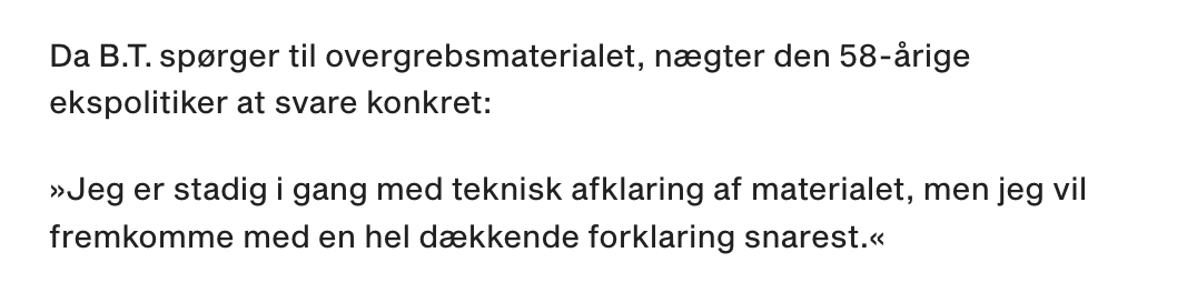 "Teknisk afklaring"
