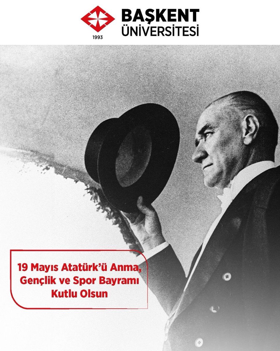 19 Mayıs Atatürk’ü Anma, Gençlik ve Spor Bayramı Kutlu Olsun.
.
.
.
#başkentüniversitesi
