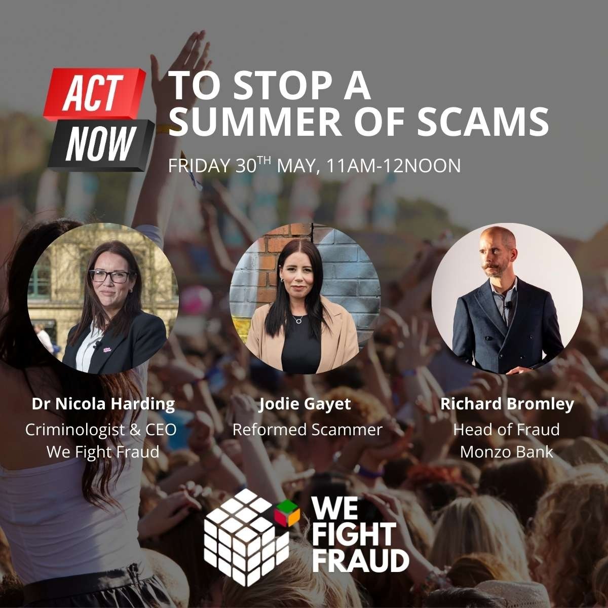 Act Now to Stop Summer Scams! #WFFTogether

Join Dr Nicola Harding online on May 30th, 11am-12pm BST for 'Unintended Consequences: A Summer of Scams'. #WFFTogether

🔗 lnkd.in/eJmwFfwk 

#FraudPrevention #SummerScams #APP #WeFightFraud