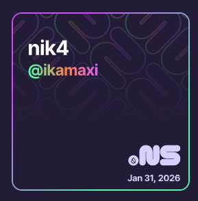 Are you an <a href="/ikadotxyz/">Ika「🦑」</a> maxi? 

I will giveaway 10 <a href="/SuiNSdapp/">Sui Name Service (SuiNS)</a> subnames in the form 
your name + ikamaxi (f.e. nik4@ikamaxi).

Rules
-Follow and RT this
-Tag <a href="/GiveRep/">GiveRep</a> or a friend
-Comment your name and your wallet address
-Duration 48h
#SuiNetwork #SUI #suinami #giveaway #suins