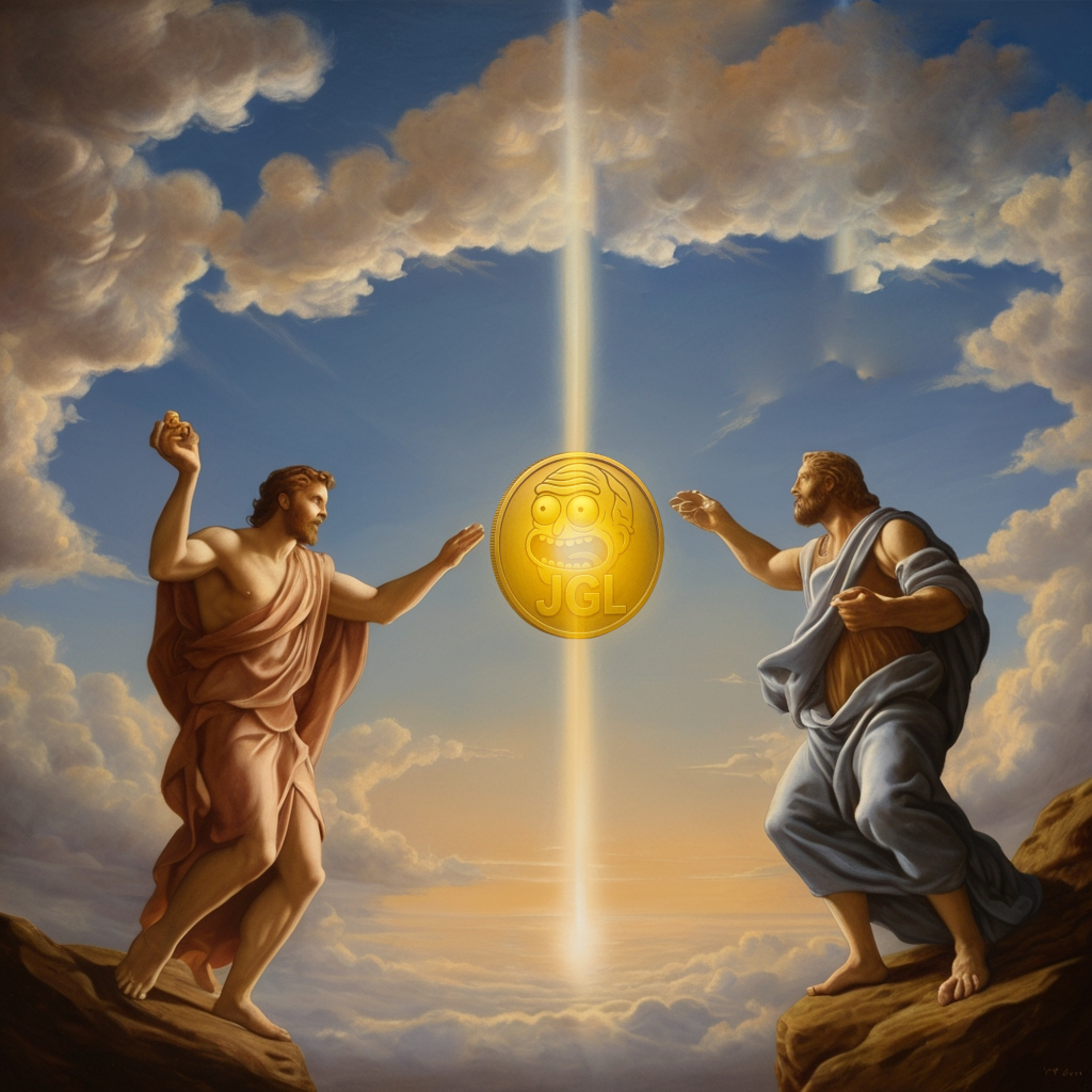 JiggleGold's tweet photo. he sacred $JGL Jiggle Gold Coin has descended from the heavens ⚡️
 Only the chosen will hold it.
 Legends are made today.
 JOIN THE MOVEMENT. 🟡🔥
 #JGL #JiggleGold #ToTheMoon #MemeCoinSeason #CryptoGods https://t.co/Y9D1gytaQE