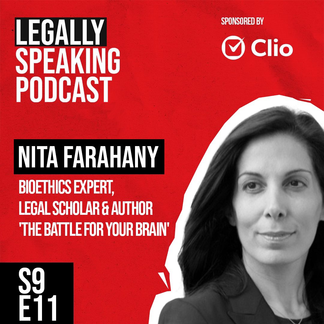 Robert Hanna (@roberthanna_eth) on Twitter photo 🧠 What if your thoughts were no longer private?
Neurotech isn’t sci-fi—it’s now.
On the latest <a href="/LegalSpeakPod/">Legally Speaking Podcast ™️</a>™️, sponsored by <a href="/goclio/">Clio</a>, I speak with Professor <a href="/NitaFarahany/">Nita Farahany</a> on why cognitive liberty may be the next human right.
🎧 Listen now 👉 open.spotify.com/episode/73CEmr… 🧠 What if your thoughts were no longer private?
Neurotech isn’t sci-fi—it’s now.
On the latest <a href="/LegalSpeakPod/">Legally Speaking Podcast ™️</a>™️, sponsored by <a href="/goclio/">Clio</a>, I speak with Professor <a href="/NitaFarahany/">Nita Farahany</a> on why cognitive liberty may be the next human right.
🎧 Listen now 👉 open.spotify.com/episode/73CEmr…