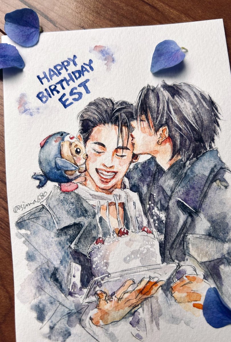 sima680's tweet photo. ESTくんお誕生日おめでとうございます🎂✨たくさんの幸せがありますように💙✨

BD 24TH EST SUPHA
#Happy24thOceanLoveEST 
#est_rvp https://t.co/W5ojN0zZrl