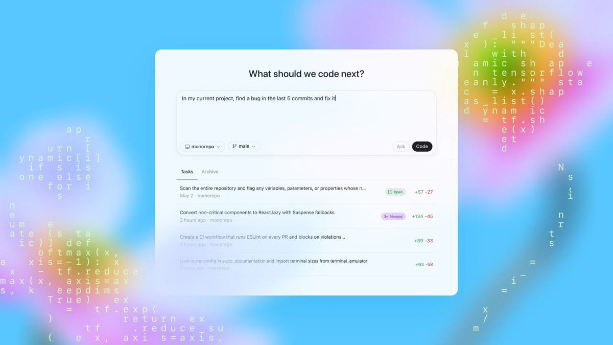 fiotrix_com's tweet photo. 📌اوپن‌ای‌آی از #Codex دستیار مهندسی نرم‌افزار خودش رونمایی کرد.
🔹این ابزار با مدل جدید codex-1 مبتنی بر o3 ساخته شده و میتونه به مخزن گیت‌هاب شما وصل بشه و دستورات رو با کمک ترمینال اجرا کنه.

🔗 https://t.co/pfZjGlbfQ8

برای آخرین اخبار فیوتریکس رو دنبال کنید. https://t.co/4aVNyi7ckD