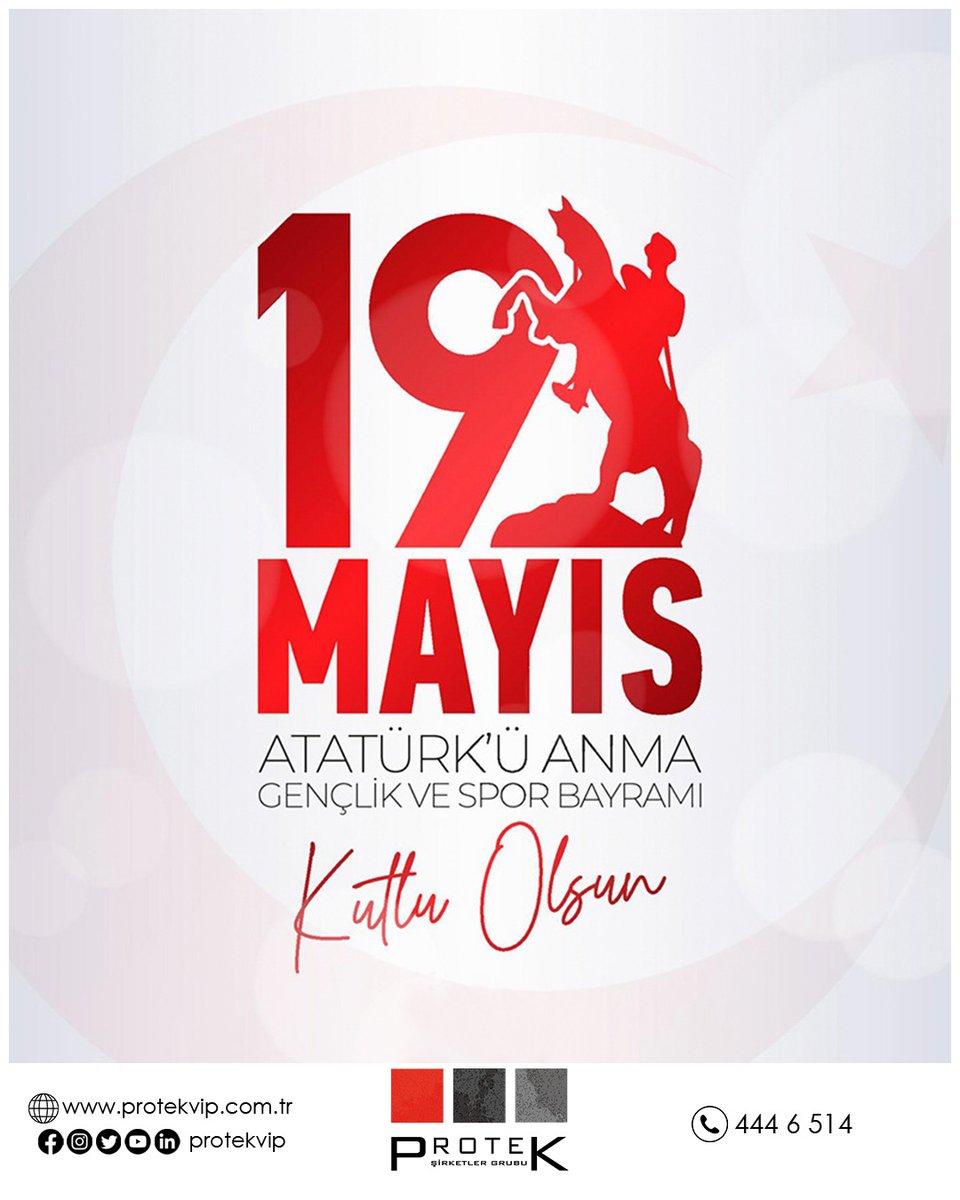 ProtekVip's tweet image. 19 Mayıs Atatürk’ü Anma, Gençlik ve Spor Bayramımız kutlu olsun. 🇹🇷

Protek Vip Güvenlik ve Koruma Hizmetleri
protekvip.com.tr

🚨 Site Güvenliği
🚨 AVM Güvenliği
🚨 Vip Koruma Hizmetleri
🚨 Organizasyon ve Etkinlik Güvenliği
☎️ 444 6 514

#protekvipgüvenlik #protek