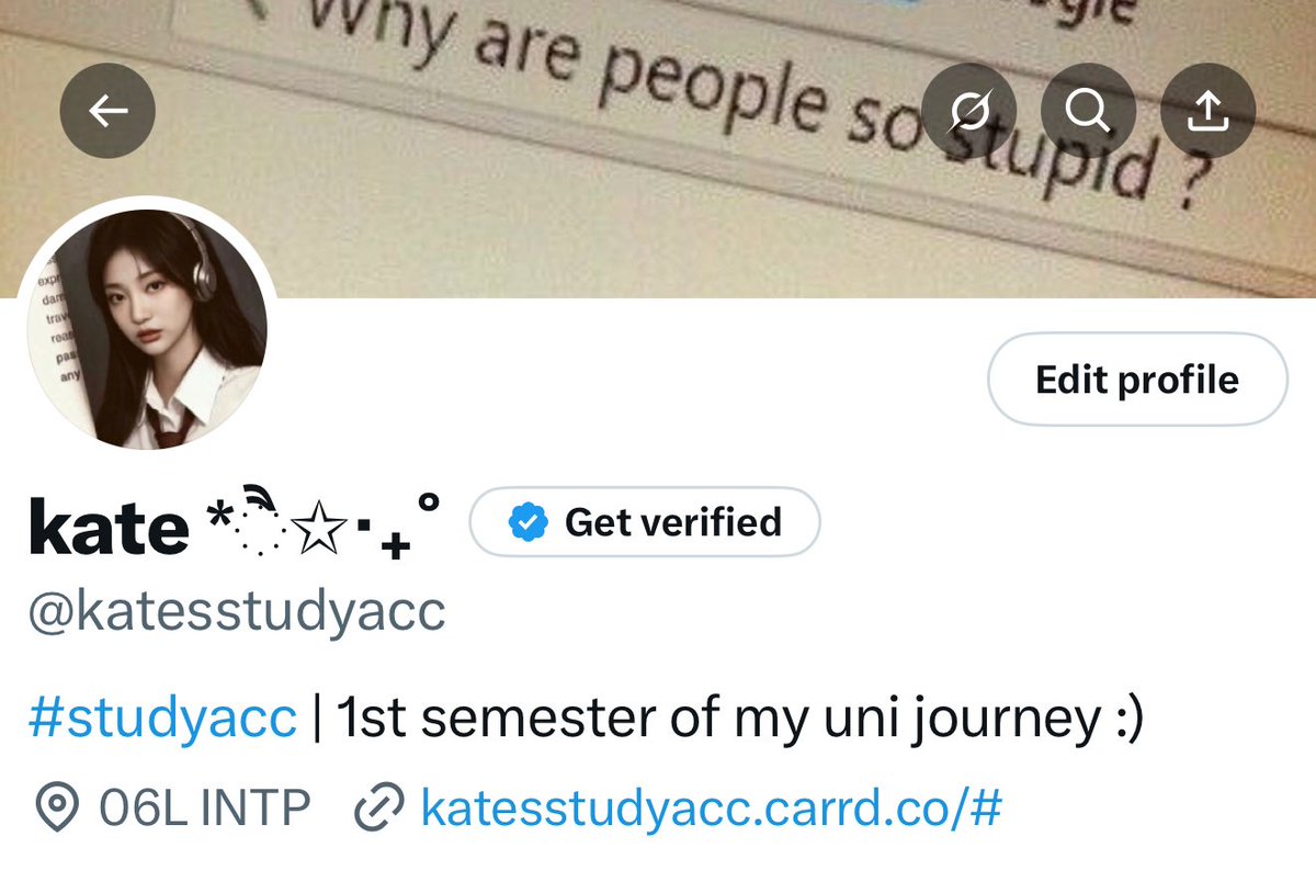 katesstudyacc's tweet photo. gotta change my bio real quick https://t.co/jEjr0mnodN