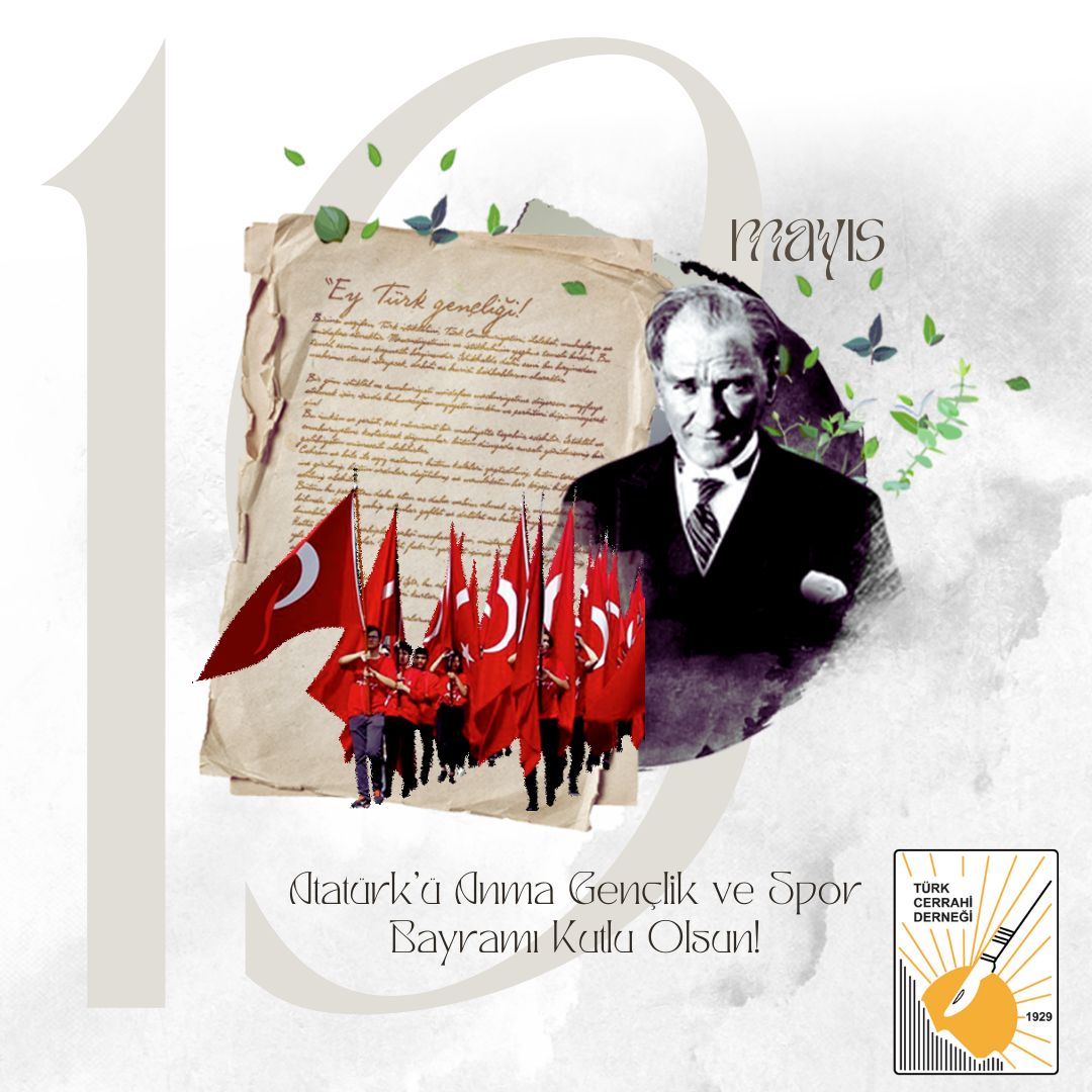 CerrahiTurk's tweet photo. Bir milletin kaderini değiştiren 19 Mayıs 1919’un izinden, Atatürk ilke ve devrimlerine bağlı kalarak yürümeye devam ediyoruz. Bu kutlu günde Gazi Mustafa Kemal Atatürk’ü minnetle anıyor, gençlerimizin bayramını coşkuyla kutluyoruz.

#19Mayıs
#AtatürküAnıyoruz https://t.co/fWttOF8dGd