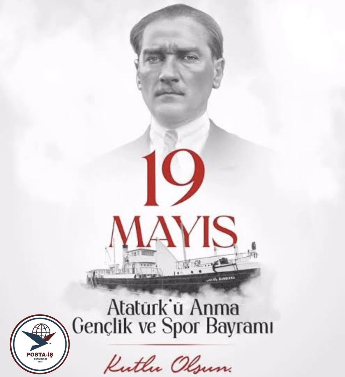 posta_is's tweet photo. 19 Mayıs, Türk Milleti'nin bağımsızlık ve özgürlük umutlarının inanca dönüştüğü, kurtuluş ateşinin yakıldığı ve aydınlık bir geleceğe olan inancın kuvvetlendiği günün adıdır. 19 Mayıs Atatürk'ü Anma Gençlik ve Spor Bayramınız kutlu olsun. https://t.co/7P3CewriOz
