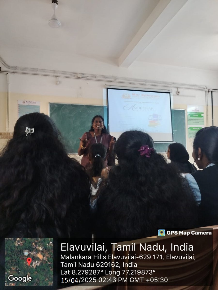 marephraem's tweet photo. Mar Ephraem College commemorated Ambedkar Jayanti on 14.04.2025, celebrating the legacy of Dr. B.R. Ambedkar.
🎙️ Chief Guest: Dr. M. Jeba Priya
📍 Seminar Hall, MG Block
#AmbedkarJayanti #MarEphraem #Equality #SocialJustice #IndianConstitution #DrBRAmbedkar #CampusEvents https://t.co/DBhgnYdSEZ