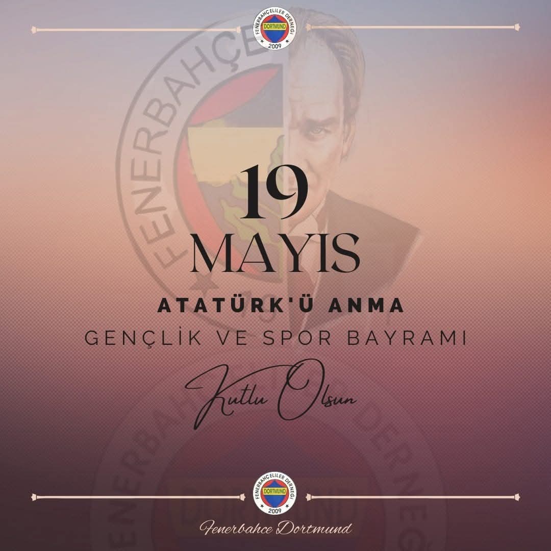 🇹🇷 19 Mayıs Atatürk'ü Anma, Gençlik ve Spor Bayramımız Kutlu Olsun...