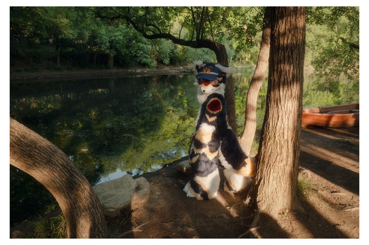 一个场景，两种色调
🐉：<a href="/Loloo_owo/">珞珞Lolo</a> 
🐶：林黑嘿（木有推特）
#Fursuit