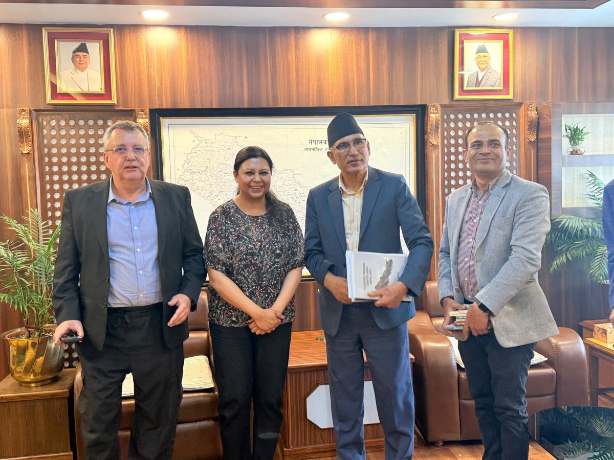 SamriddhiTPF's tweet image. Our research team presented the draft of the “Economic Freedom Country Audit- Nepal 2025” to the Honourable Deputy Prime Minister and Finance Minister of Nepal, Mr. Bishnu Prasad Poudel on 12th May. Grateful to @mofnepal for their time.
Stay tuned for the release of Full Report.