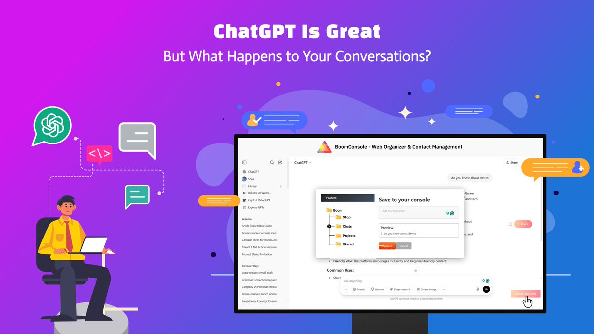ChatGPT Is Great—But What Happens to Your Conversations?
medium.com/@jd10018/chatg…