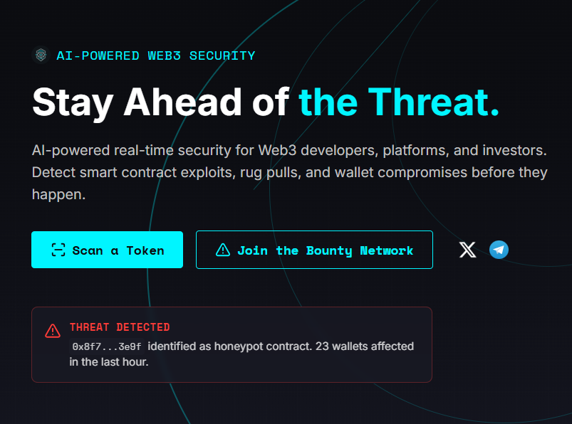 AiSentinelX's tweet photo. 🚨 Introducing #SentinelX — the AI-powered blockchain security protocol built to detect, prevent, and respond to threats in real-time.
🔗 Explore: https://t.co/ZJT3eZwRmf
📲 Join the community: https://t.co/YkTiNQPDPx
$SNX #Solana #Web3Security https://t.co/0vIcbe64mx
