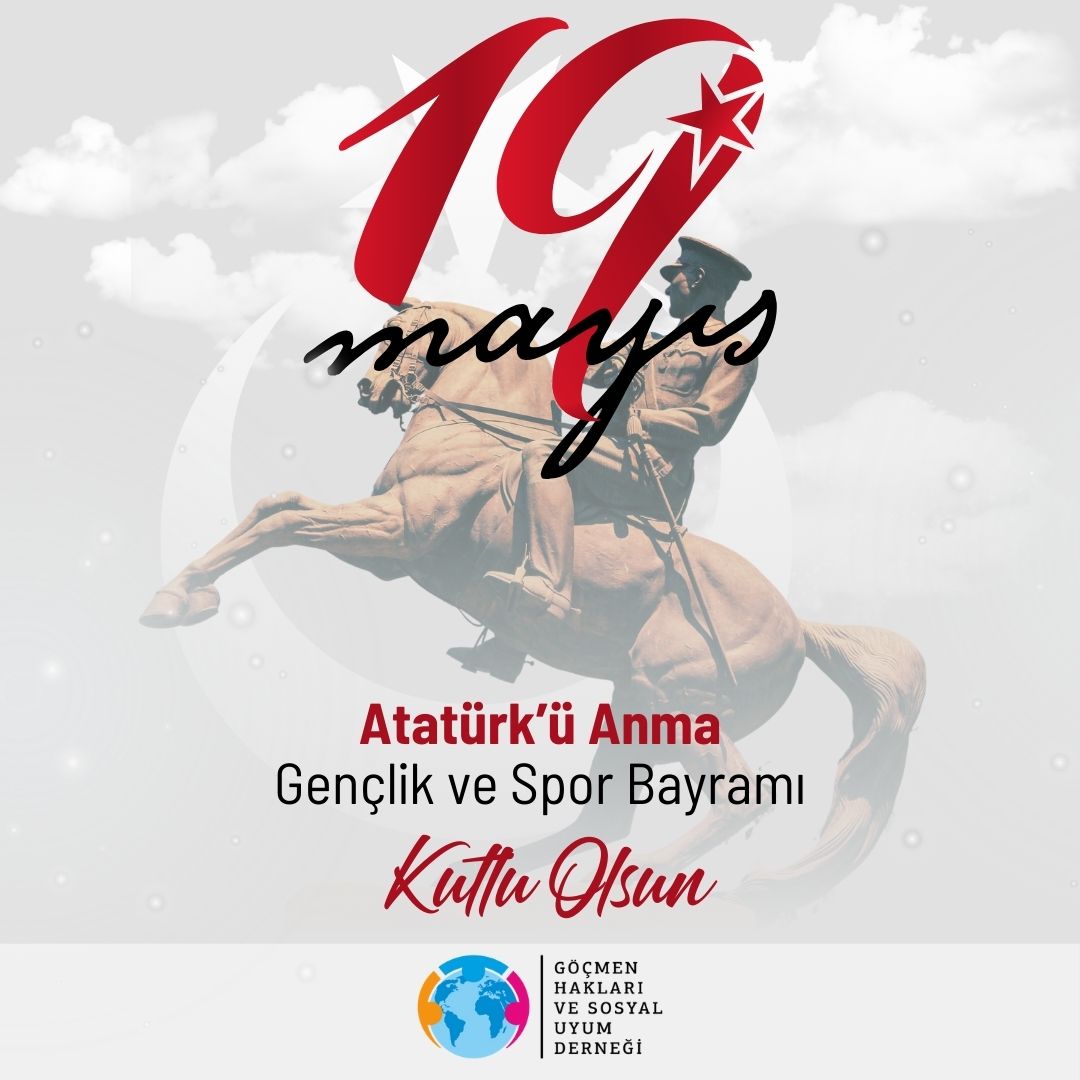 19 Mayıs, yalnızca bir tarih değil; gençliğe duyulan güvenin, ortak geleceğimize duyulan umudun simgesidir.
Mustafa Kemal Atatürk’ün başlattığı bağımsızlık yolculuğunu ve gençlere bıraktığı bu kıymetli mirası GÖÇDER olarak saygıyla ve umutla kutluyoruz.

#19Mayıs #Atatürk