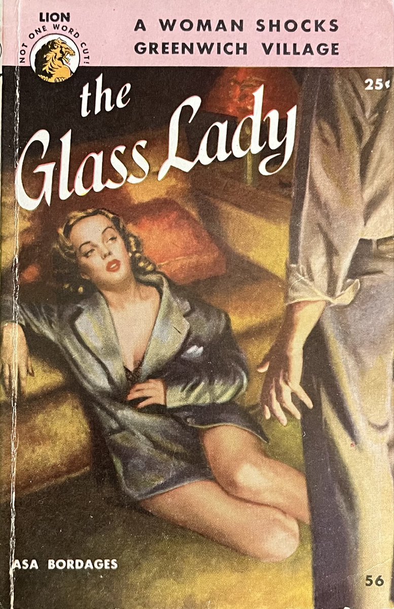 wilsongullis's tweet photo. The Glass Lady by Asa Bordages (Lion 56, February 1951). #TheGlassLady #AsaBordages #1950s #book #books #Paperback #CoverArt #artwork #cover #LionBooks #LionBook #vinatgepaperbacks #vintagepaperback https://t.co/x9ZihKhIOr